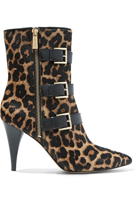 michael kors leopard print belt|Michael Kors leopard boots.